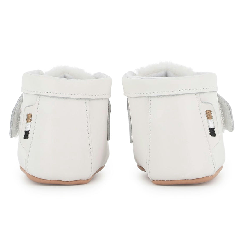 Ivory Baby Velcro Shoes