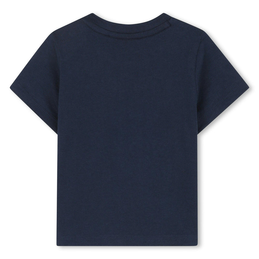 Navy Blue Overlay Logo T-Shirt