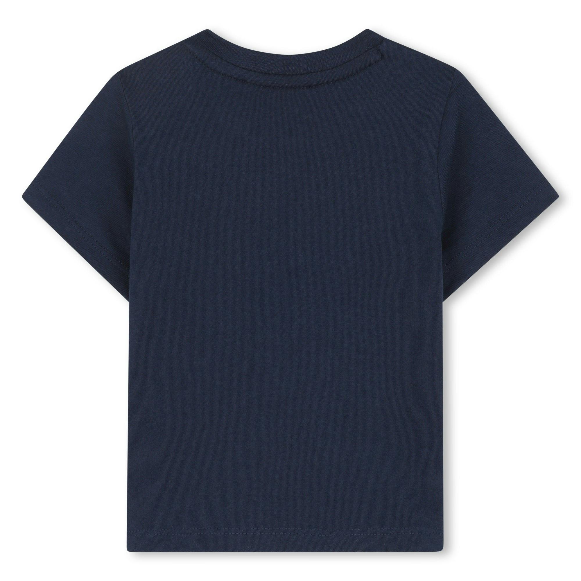 Navy Blue Overlay Logo T-Shirt