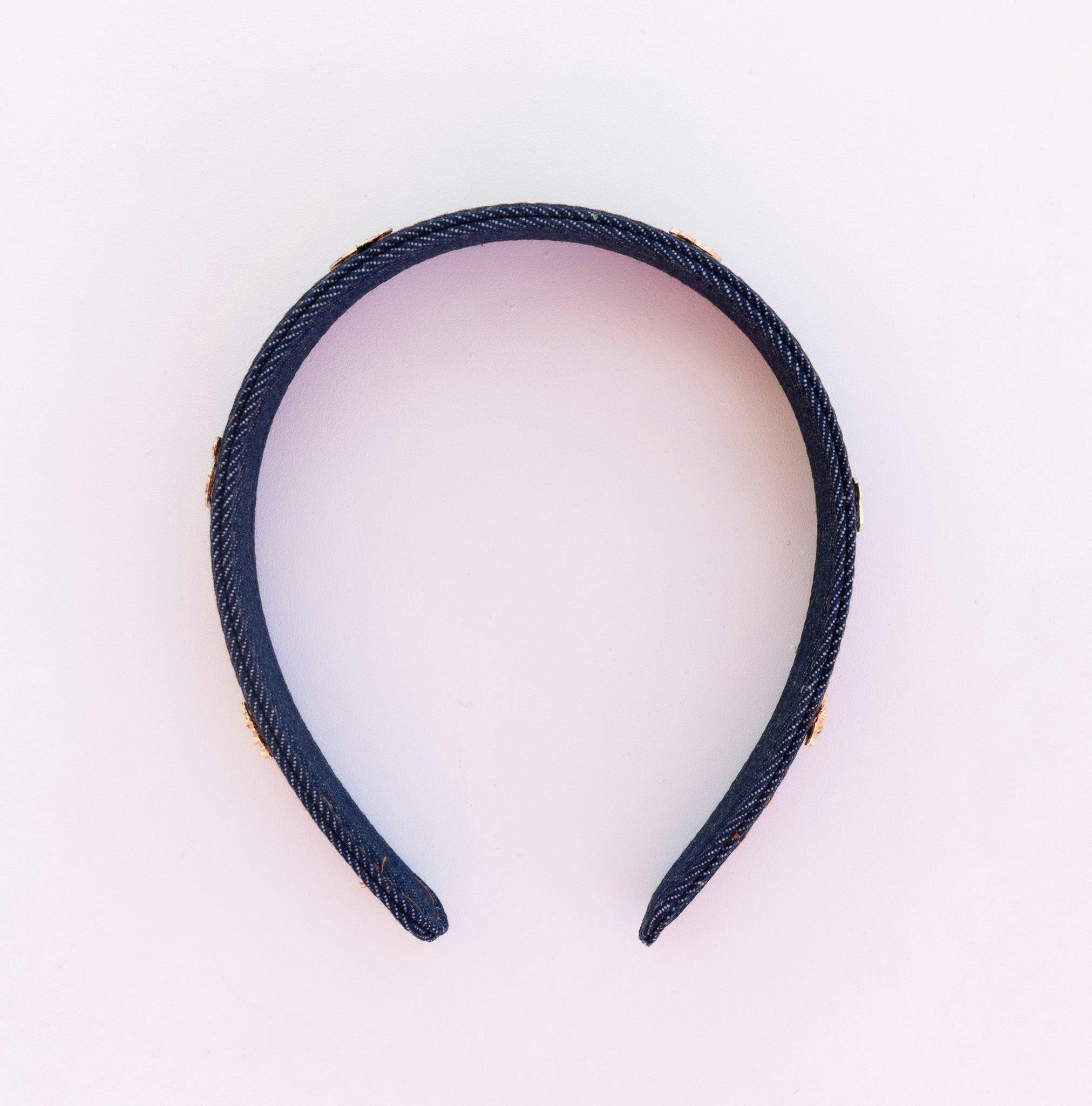 DENIM CHARMED FARMERS MARKET HEADBAND