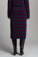 Pia Stripe Tube Skirt
