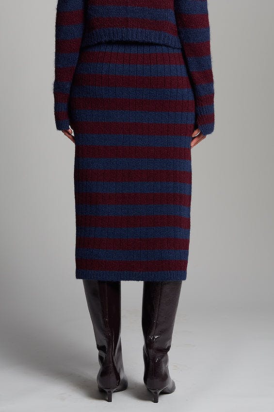Pia Stripe Tube Skirt