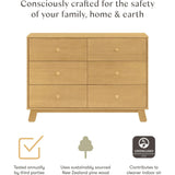 Hudson Modern 6-Drawer Assembled Dresser (48")