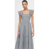 The Ellie Nap Dress - Black/Sand Gingham
