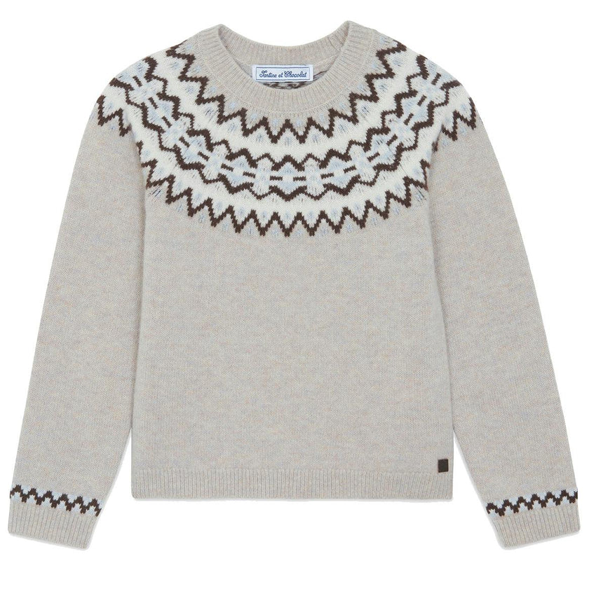 TARTINE ET CHOCOLAT Alpine Sweater - Moka