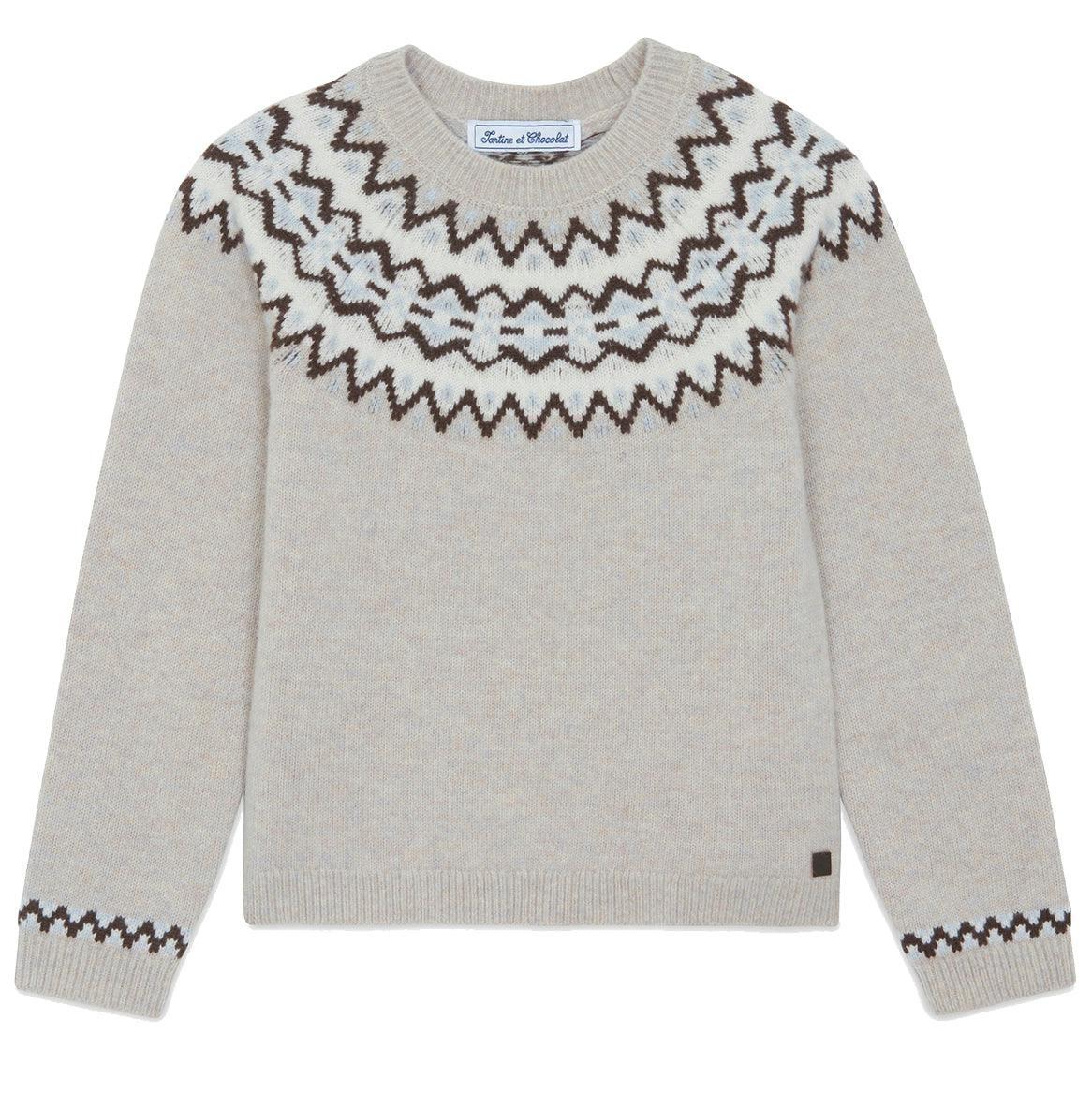 TARTINE ET CHOCOLAT Alpine Sweater - Moka