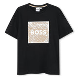Boys Black Logo t-Shirt