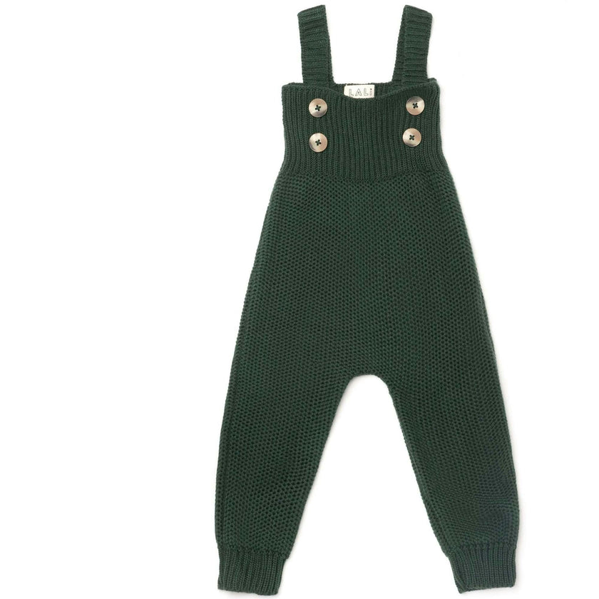 Acorn Ribbed Bib Buttoned Strap Cuffed Ankle Jumper