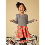 Tiered Skirted Twirl Dress, Multi