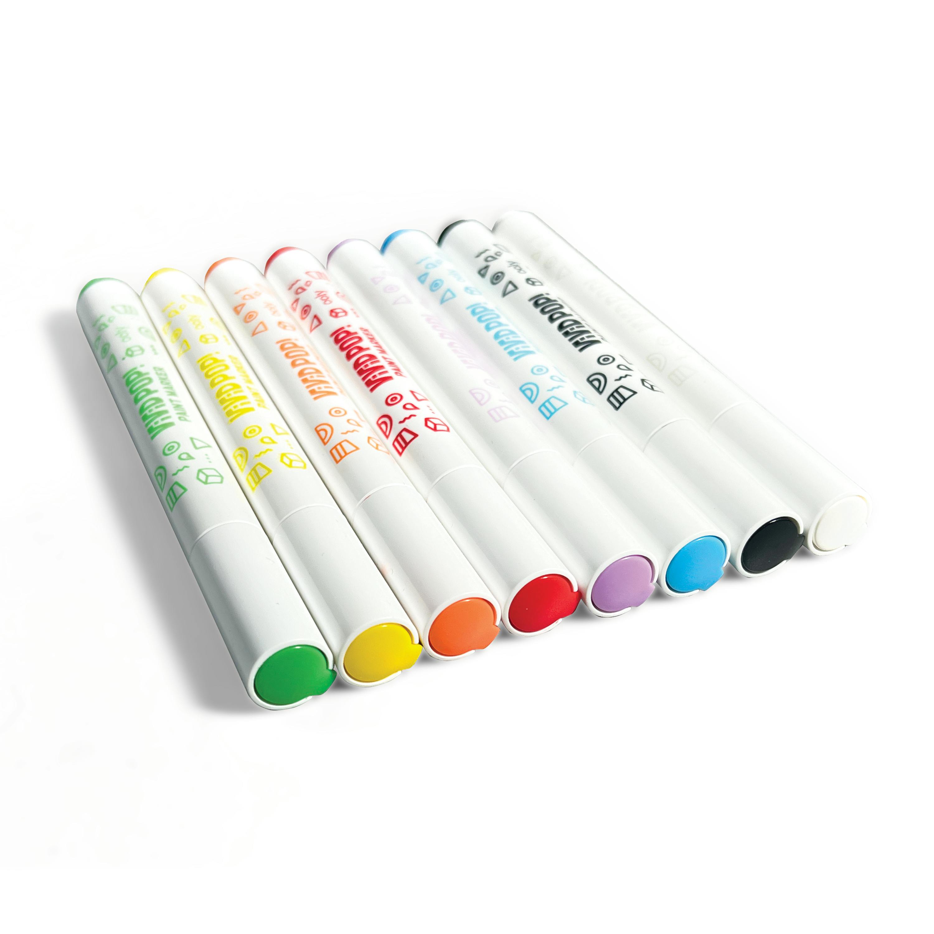 Vivid Pop! Water Based Paint Markers - Set of 8
