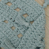 Nila Hand-Crocheted Tassel Round Rug