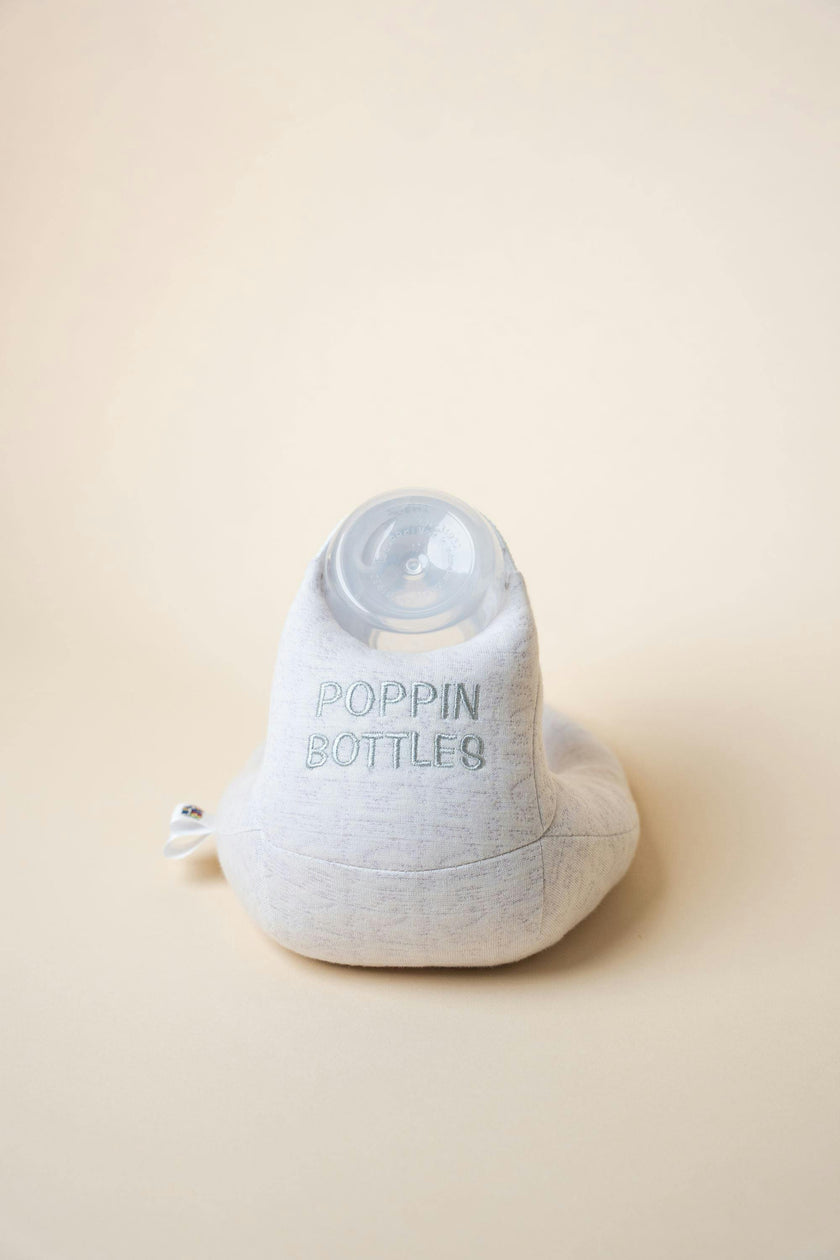 Baby Bottle Pillow Holder for Parents - "Poppin Bottles"