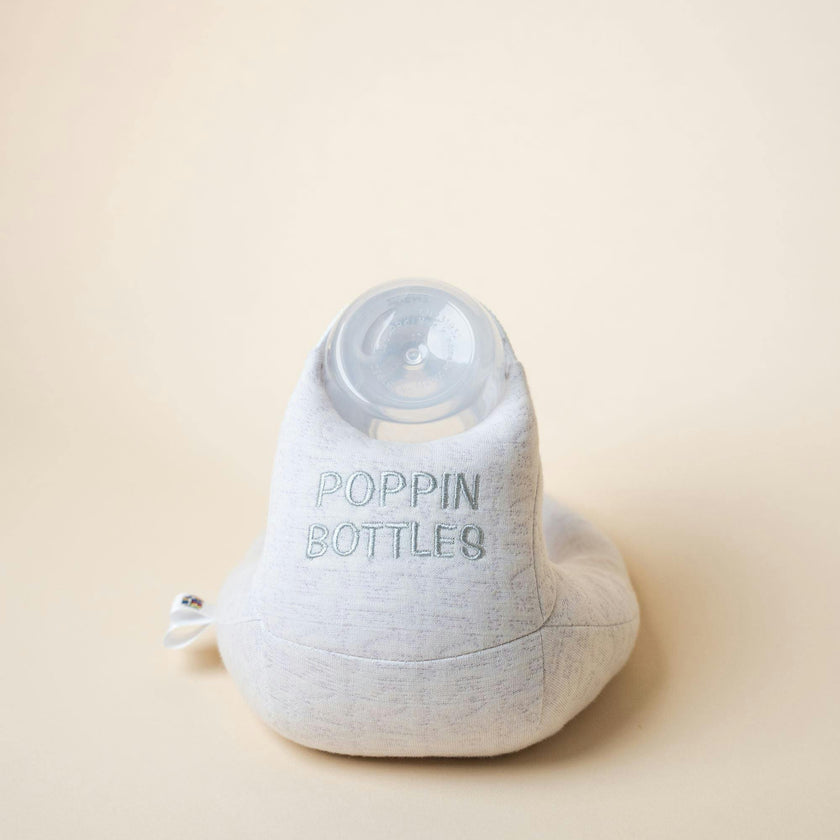 Baby Bottle Pillow Holder for Parents - "Poppin Bottles"