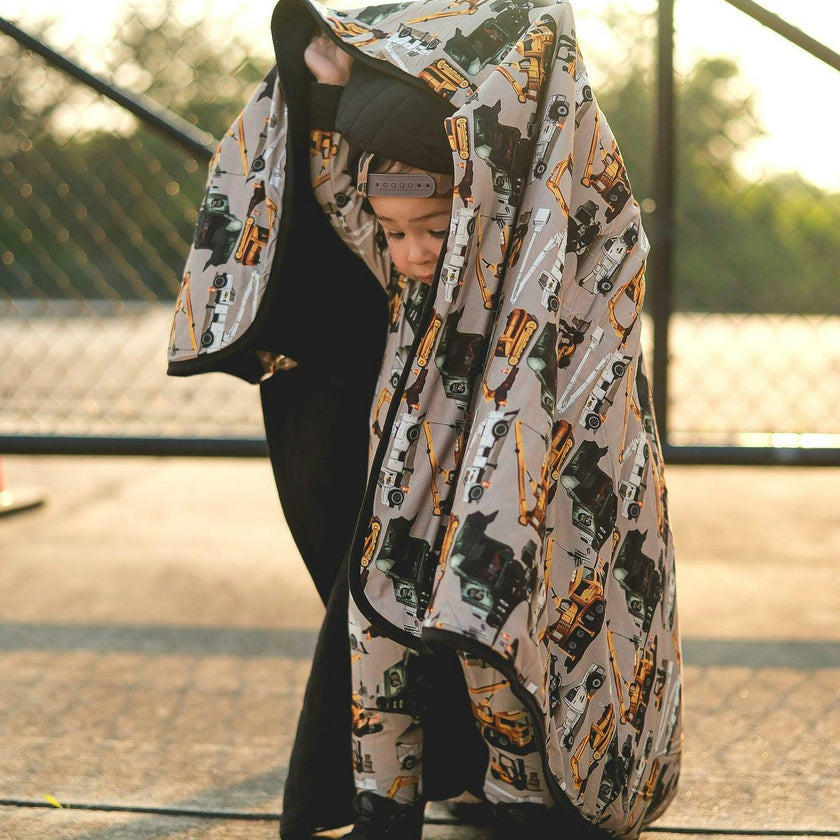 Work Hard, Play Hard Quilted Bamboo Blanket
