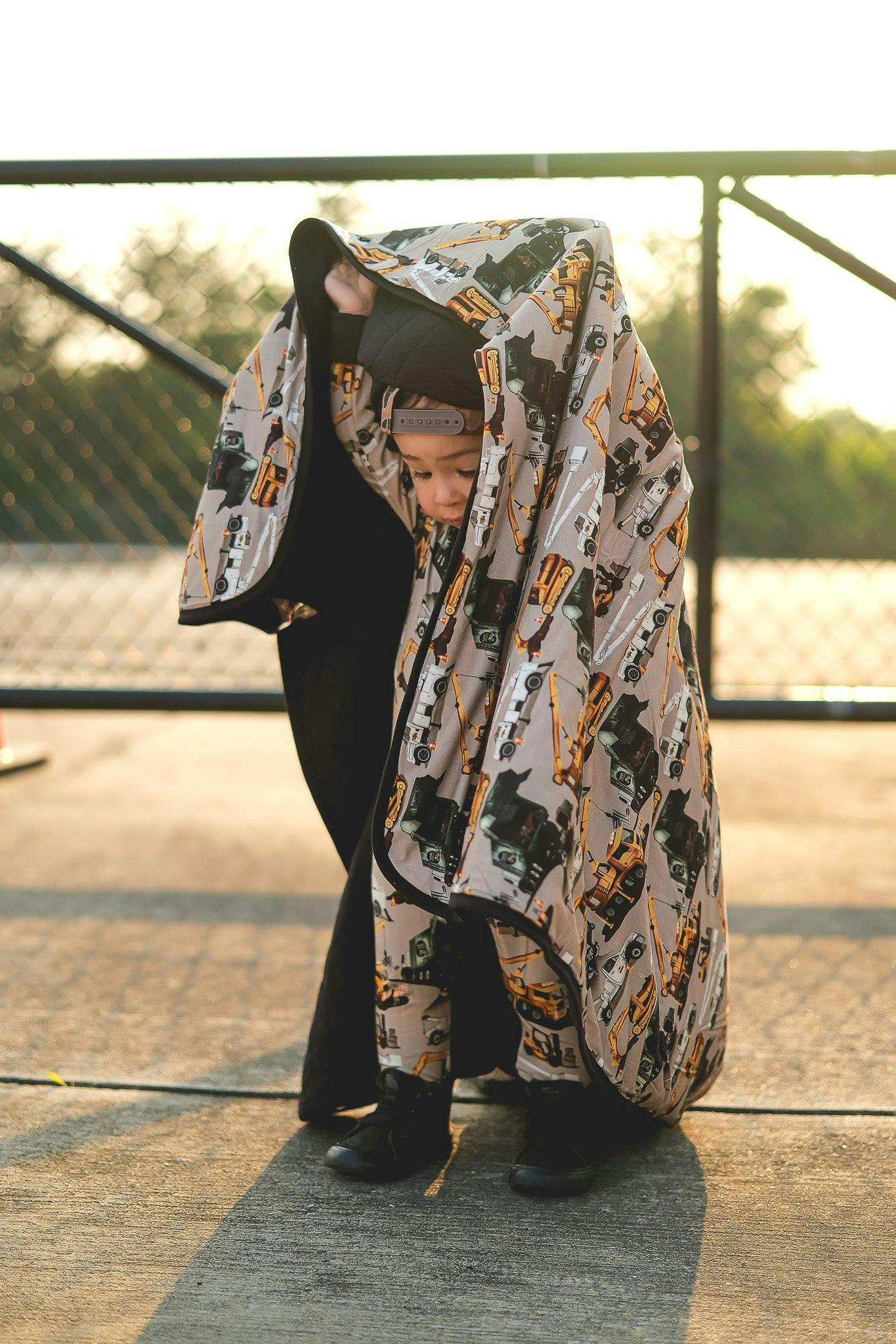 Work Hard, Play Hard Quilted Bamboo Blanket