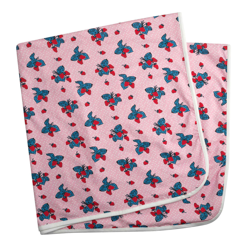 Strawberry Jersey Blanket