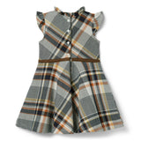 The Plaid Equestrian Dress, multicolor