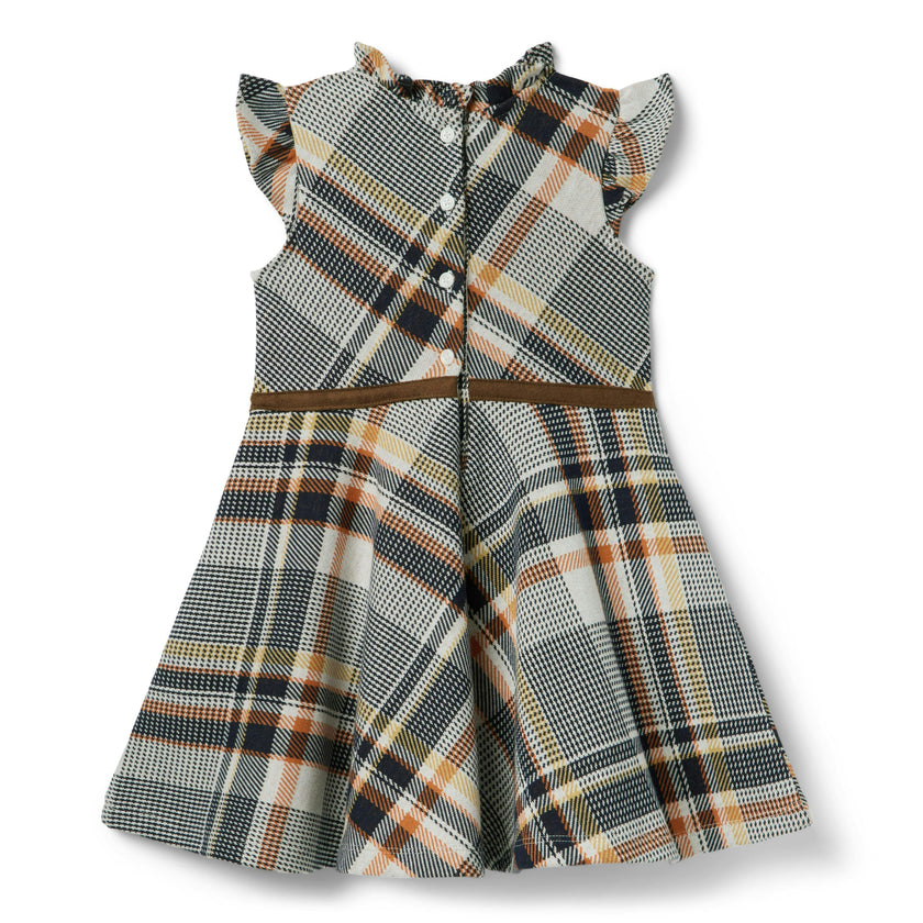 The Plaid Equestrian Dress, multicolor