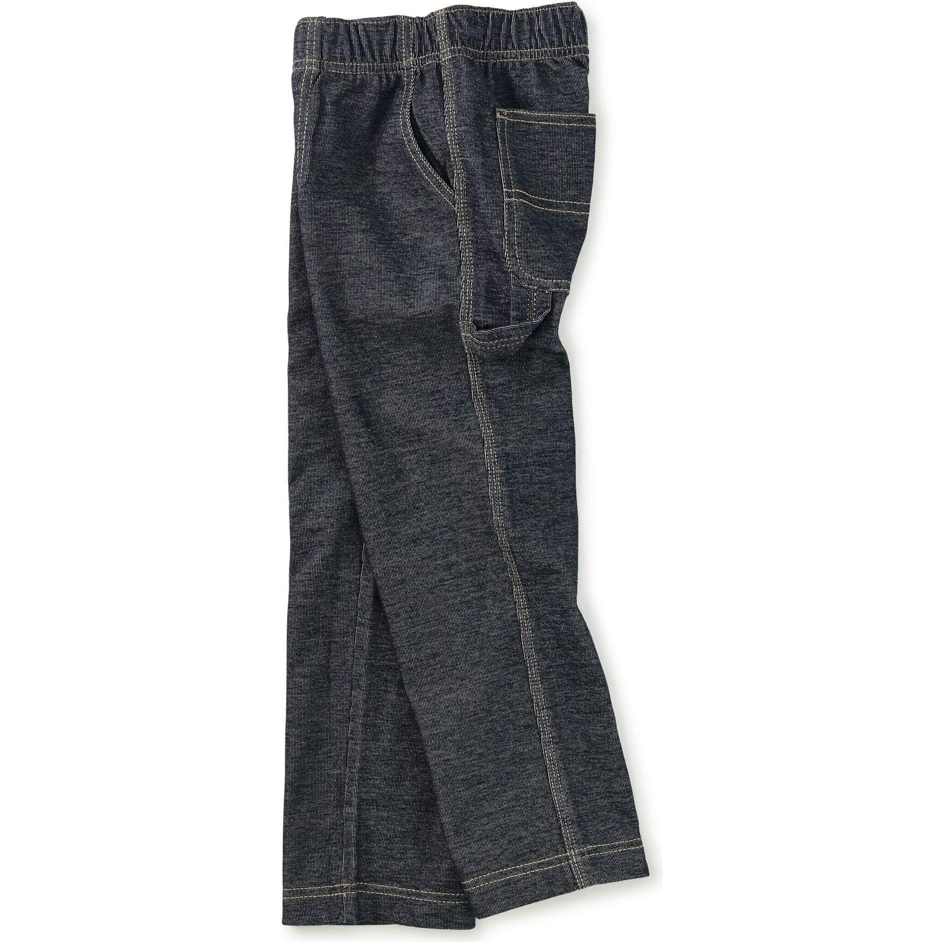 Denim-Like Carpenter Pants, Blue