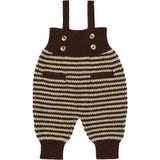 Baby Acorn Knit Ribbed Bodice Sleeveless Strap Jumper