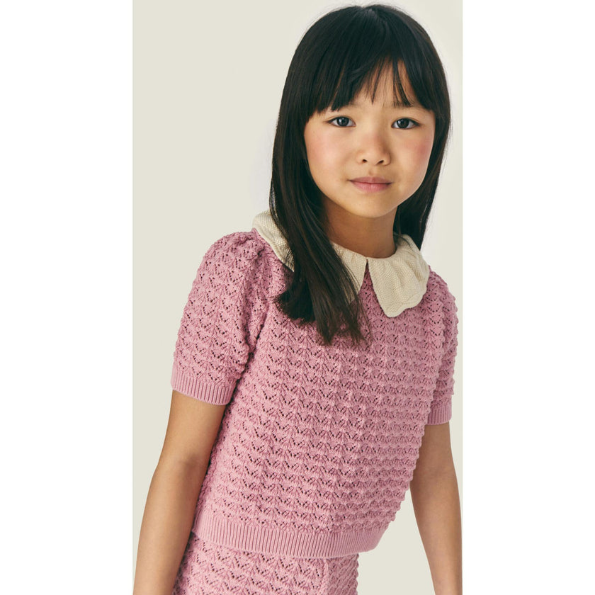 Mipounet SS26 Cerise, Sweater Pink Nude