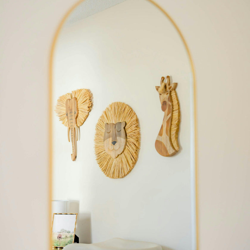 Kendi Elephant Safari Wooden Wall Decor