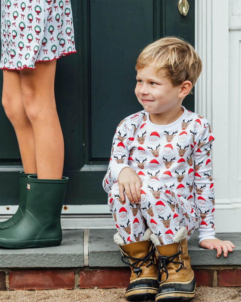 The Organic Long Sleeve Pajama Set [Santas Squad]