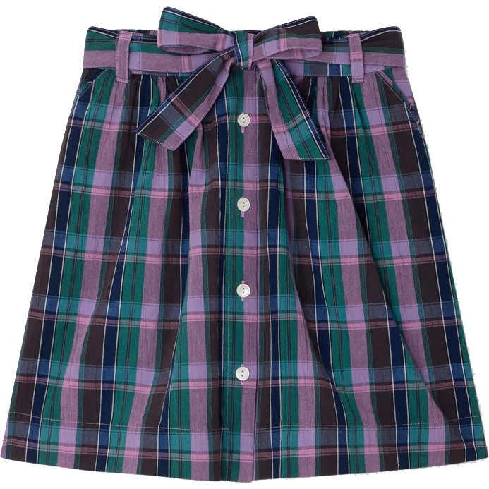 BONPOINT Esterina Plaid Skirt - Violet