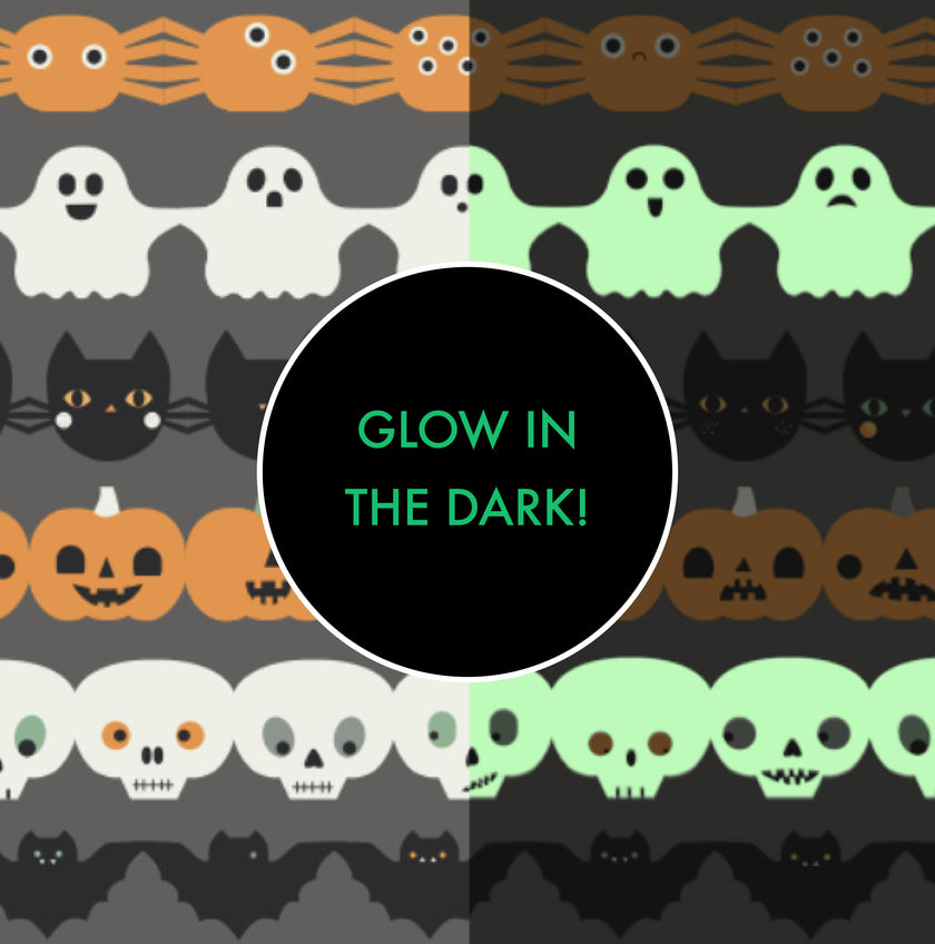 Halloween Paper Garland - Glow in the Dark - Swaddle Blanket