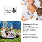 Baby Girl Doll 8 1/4 inch with Real Madrid Soccer Jersey