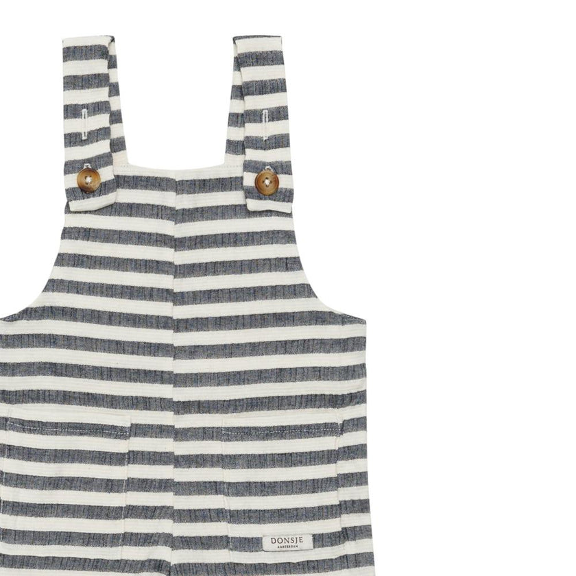 Dann Overalls | Blue Marine - White Striped