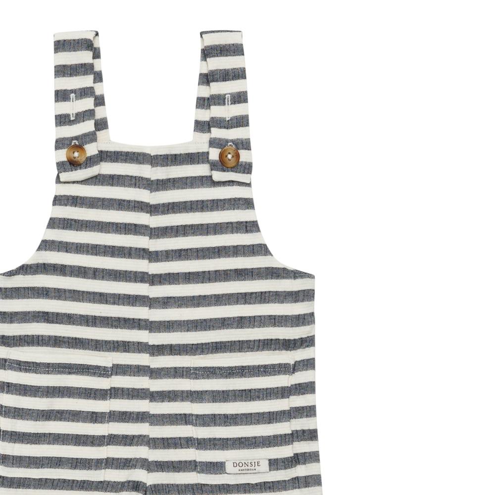 Dann Overalls | Blue Marine - White Striped