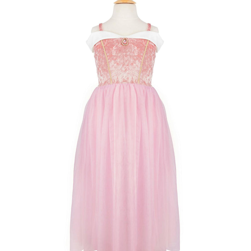 Velvety Soft Sleeping Sweetheart Princess Gown with Arm Warmers