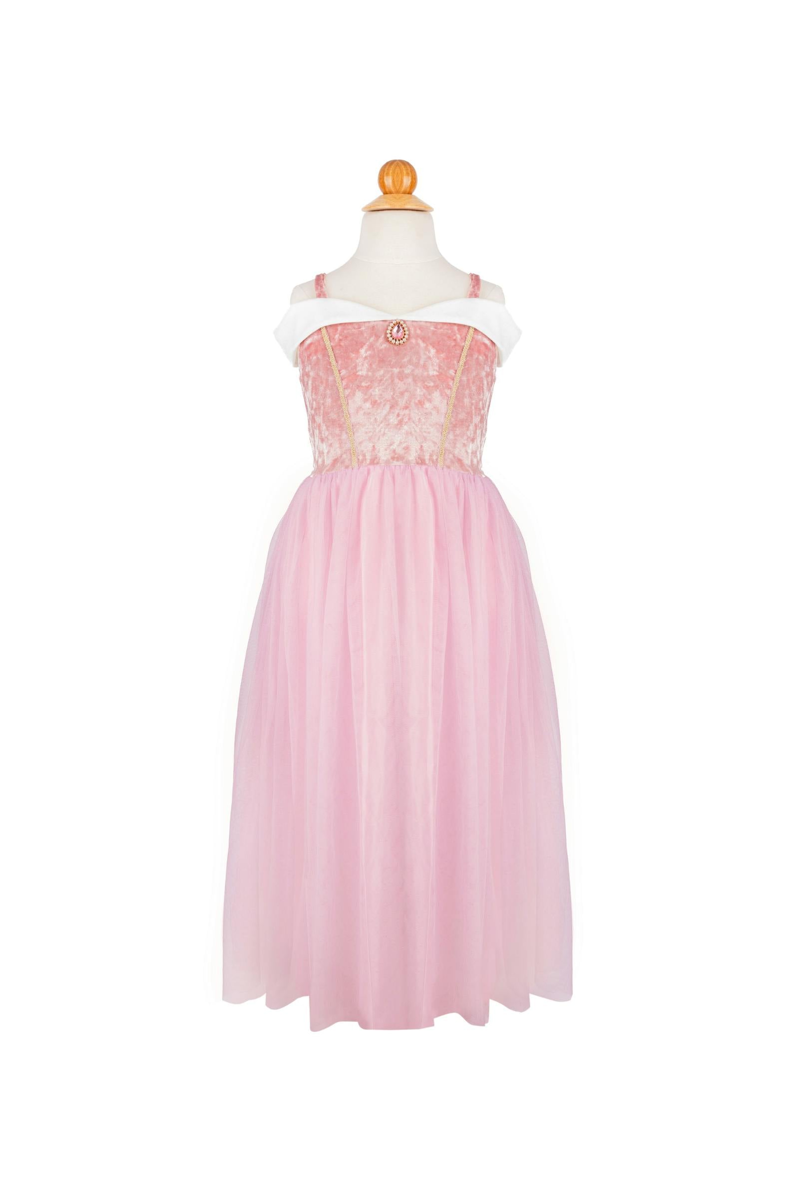 Velvety Soft Sleeping Sweetheart Princess Gown with Arm Warmers