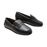 Mocha Faux Leather Penny Loafers