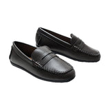 Mocha Faux Leather Penny Loafers