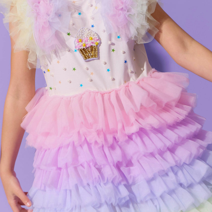Cupcake Pearl Tulle Dress