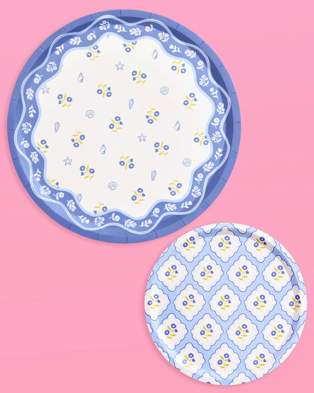 Coastal Plates - 32 paper plates, 2 sizes
