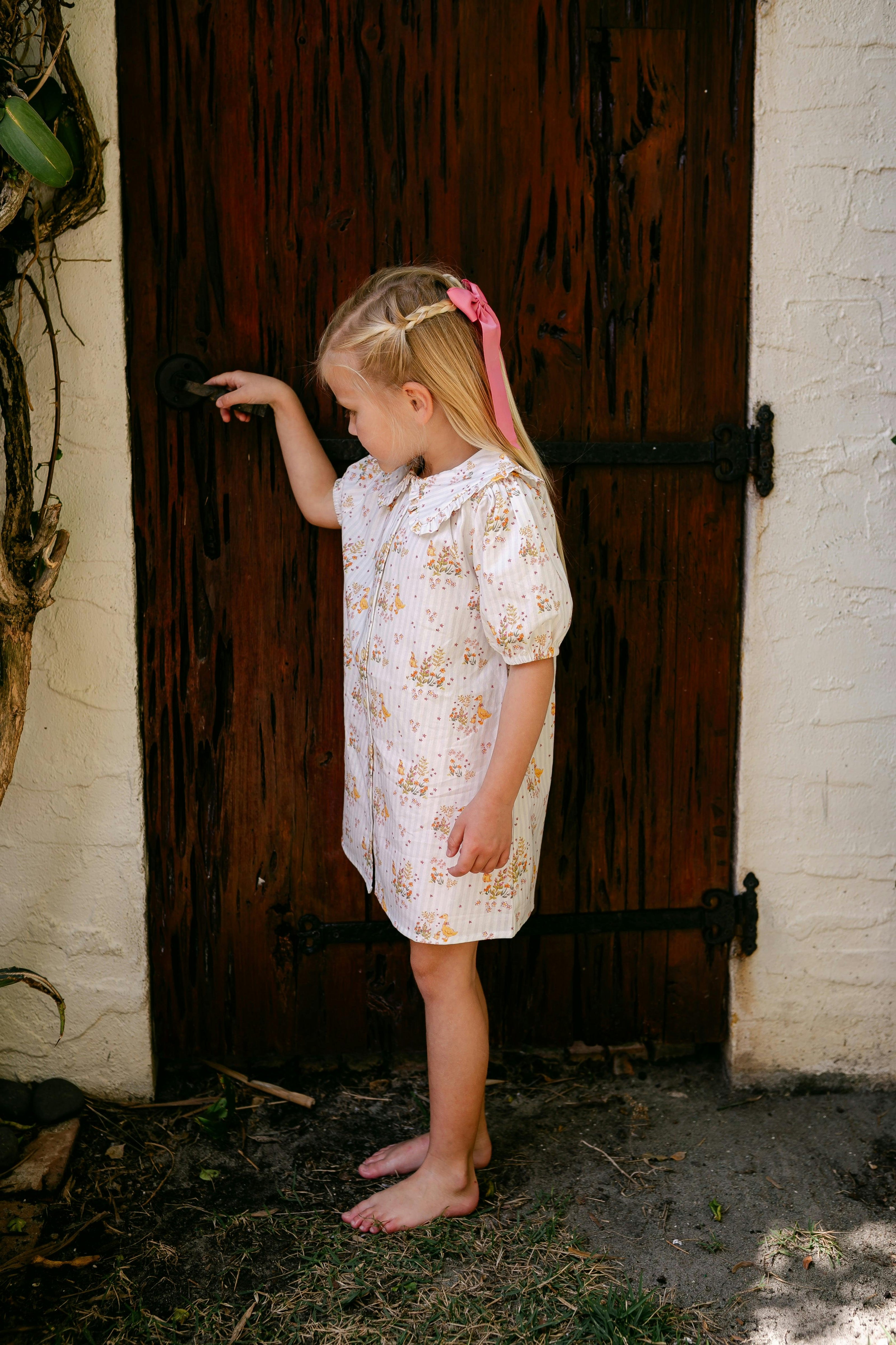 Pippa Dress - Duckling Garden