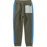 Colorblock Stripe-Out Elastic Waist Drawstring Pocket Joggers, Multi