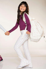 Foldover Rib Flare Legging
