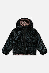Reversible Mid-Season Jacket Pink And Black