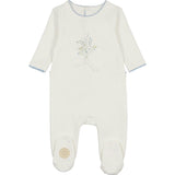 Nature's Touch Boys Footie Ivory & Blue