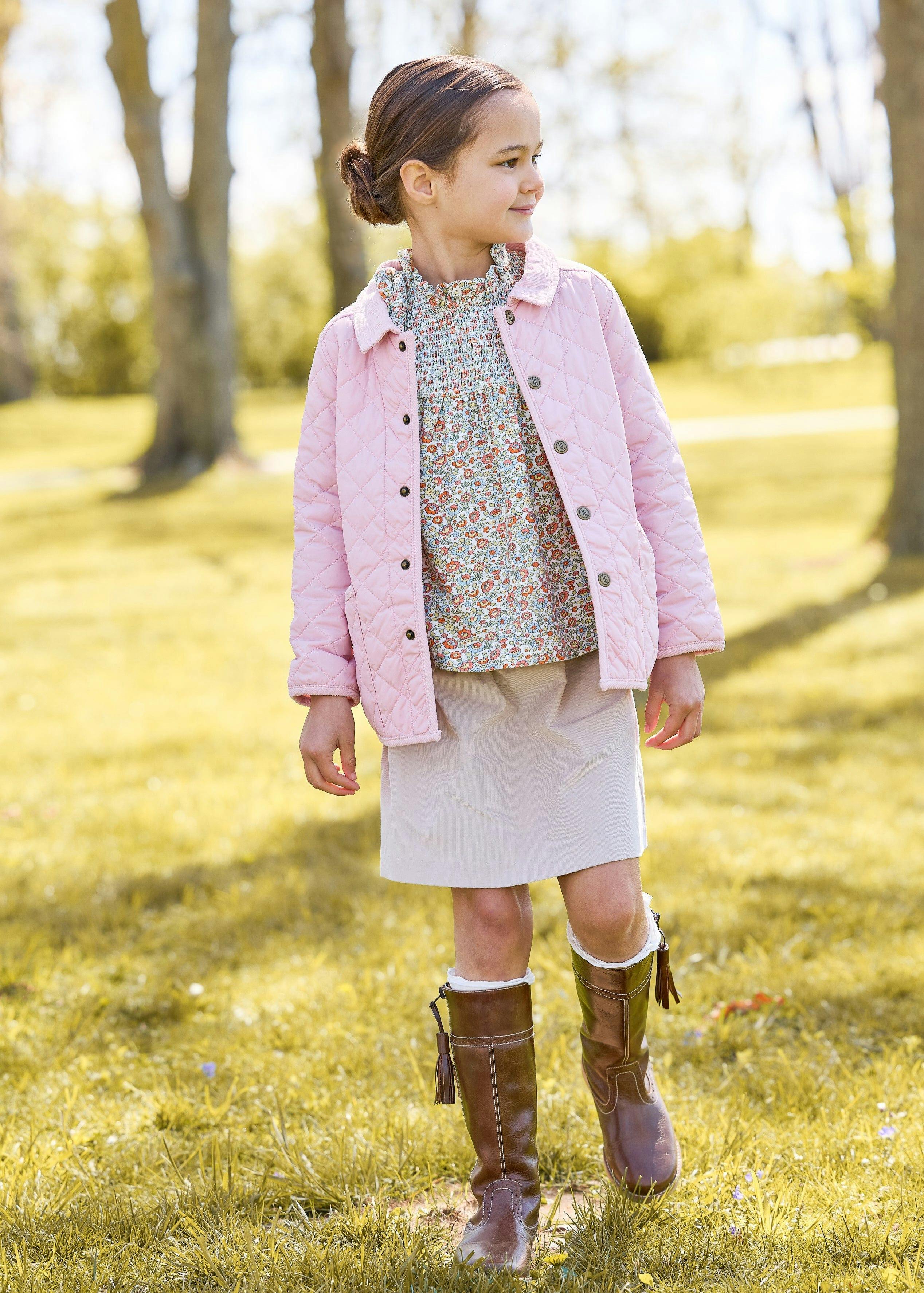 Classic Quilted Jacket - Light Pink