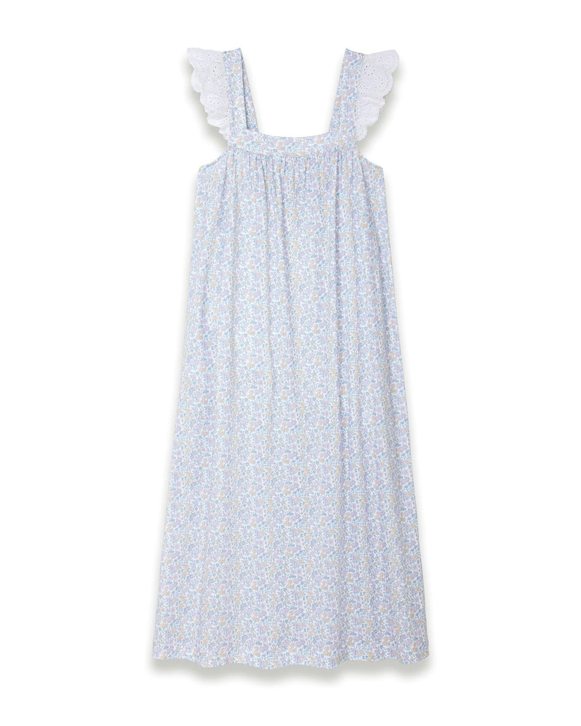 Women's Lightweight Pima Clara Nightgown in Fleur Blanche