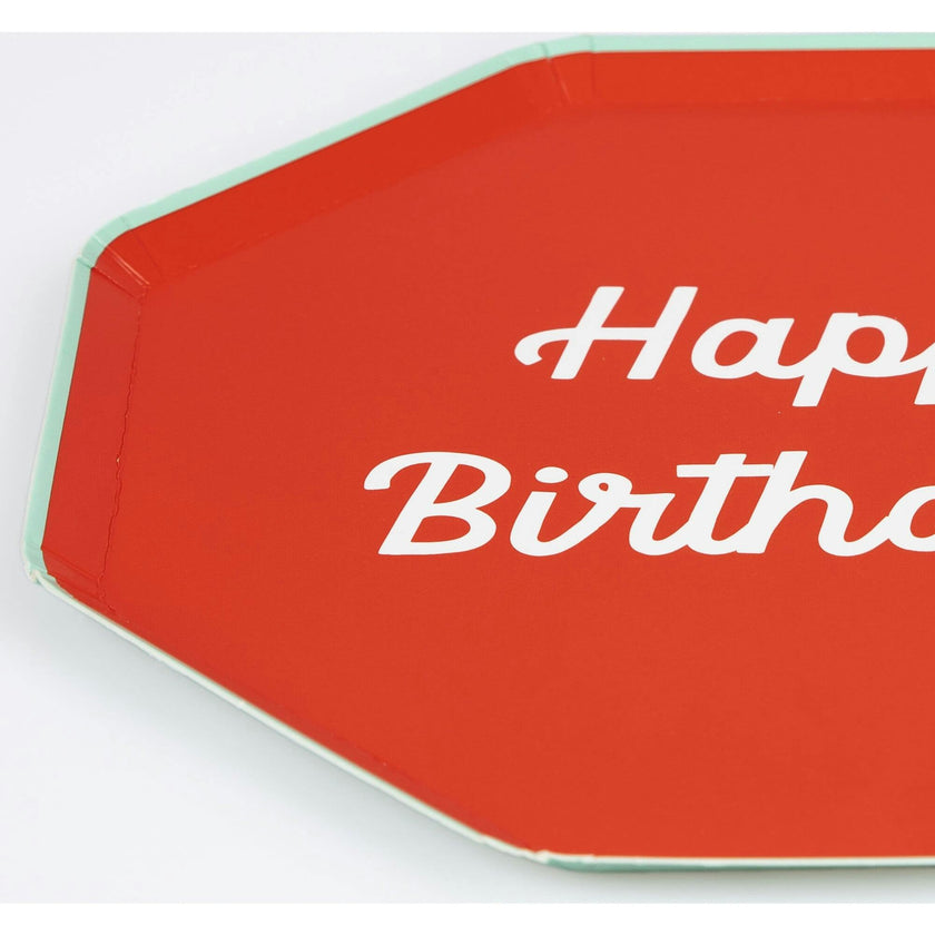 Mixed Happy Birthday Dinner Plates