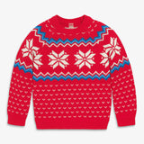 Kids snowflake fair isle sweater