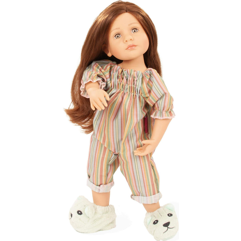 Gotz Little Kidz “Grete PJ Party” 14" Multi‑Jointed Standing Doll with Sleeping Bag