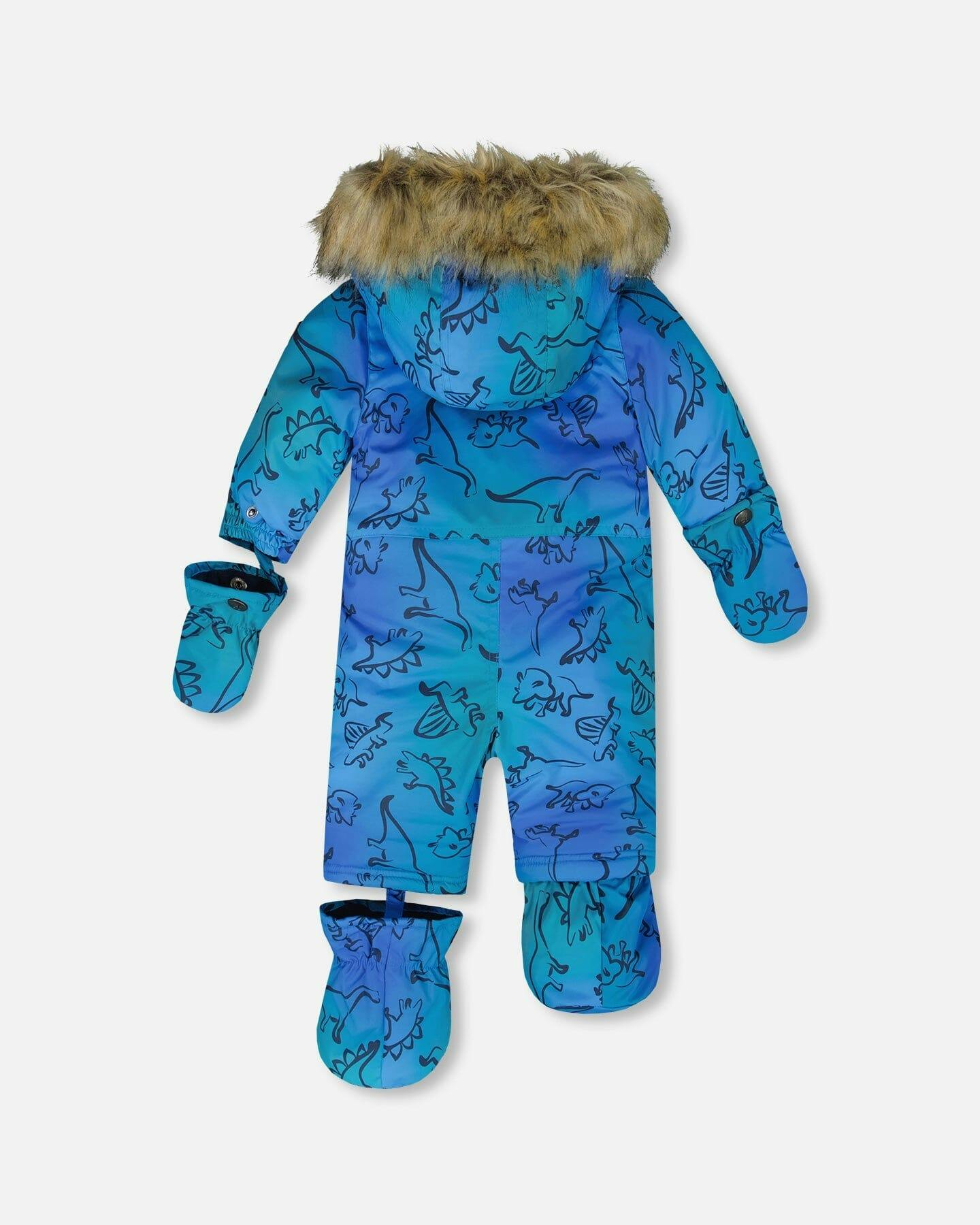 One-Piece Baby Play Snowsuit Designed for Car Seat