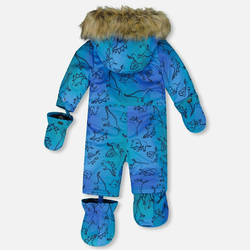 One-Piece Baby Play Snowsuit Designed for Car Seat
